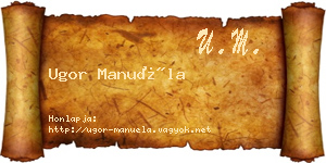 Ugor Manuéla névjegykártya